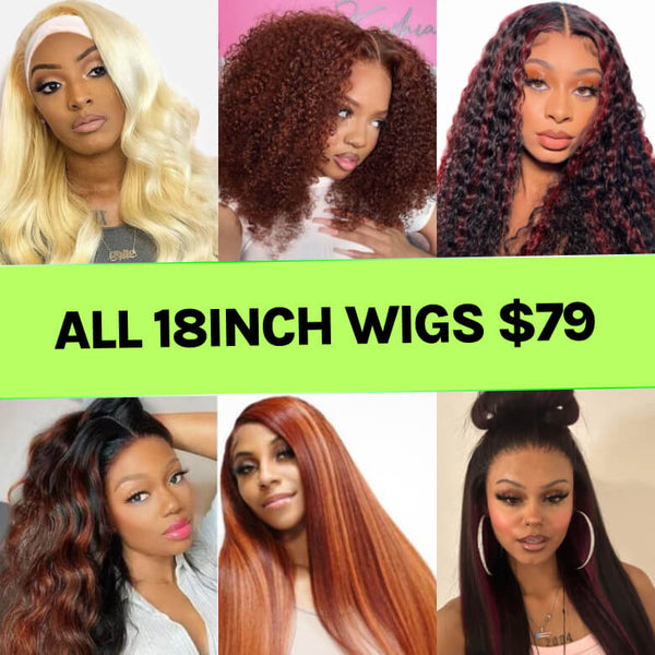 $79=18inch All Wigs| Member Crazy Deal All Wigs Limited Stock Flash Sale