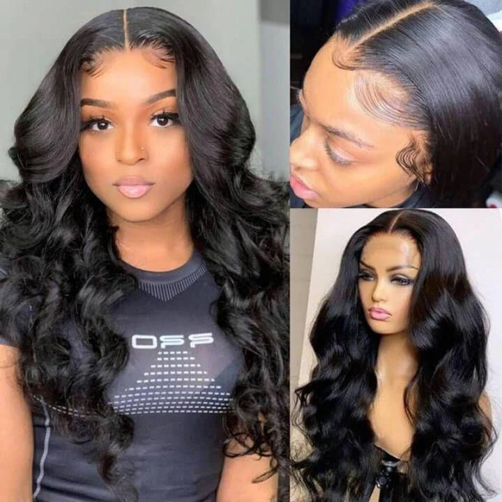 Long Length 80%OFF| Body Wave 4x4 Lace Wig Human Hair Flash Sale