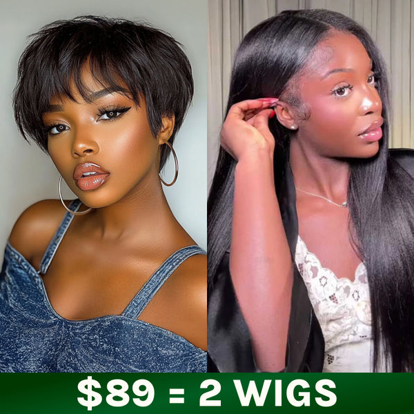 $89 Get 2 Wigs | Klaiyi BOGO Free Tax Refund Big Saving Buy 1 Get 2 Wigs Super Flash Sale