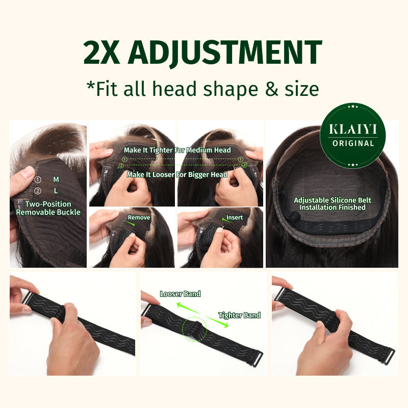 Extra70% OFF | Klaiyi Body Wave No Glue Wigs 13x4 Invisible Transparent Lace Front Human Hair Wigs Pre-everything Wig