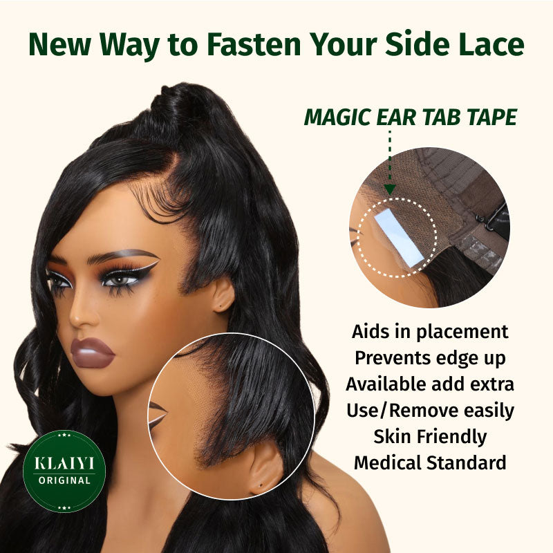 $100 OFF| Code: SAVE100 Klaiyi 13x4 Pre-Cut Lace Front Super Secure 3D Body Wave Pre-Everything Wig