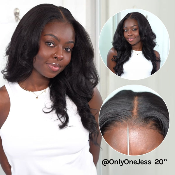 Klaiyi Yaki Straight Skin Melt 5x5 HD Blend Away™ Lace Wigs 180% Glueless Human Hair Wigs