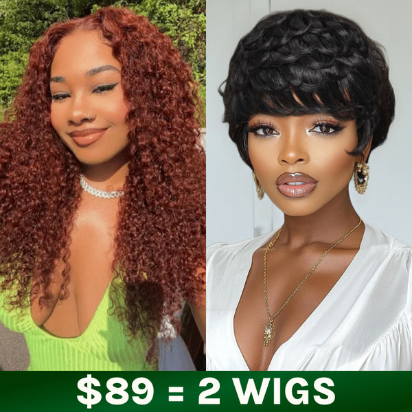 $89 Get 2 Wigs | Klaiyi BOGO Free Tax Refund Big Saving Buy 1 Get 2 Wigs Super Flash Sale