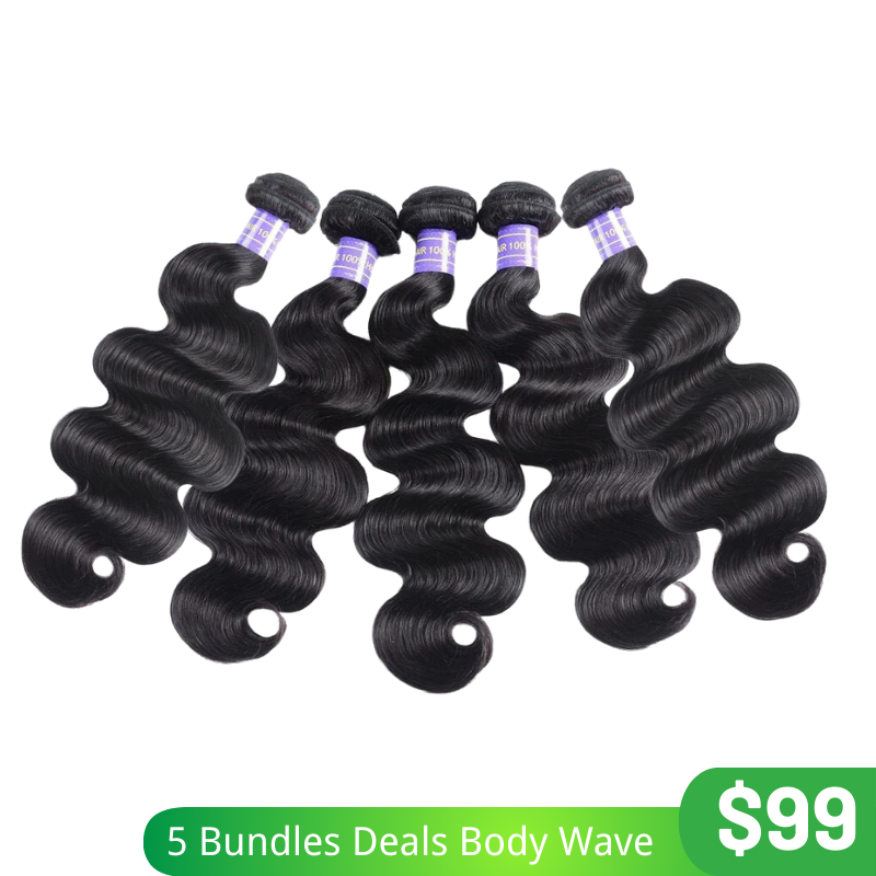 5 Bundles Bulk Dawn To $99 | Klaiyi 5 Bundles Bulk Remy Human Hair Bundles Natural Black Wholesale Special Flash Sale