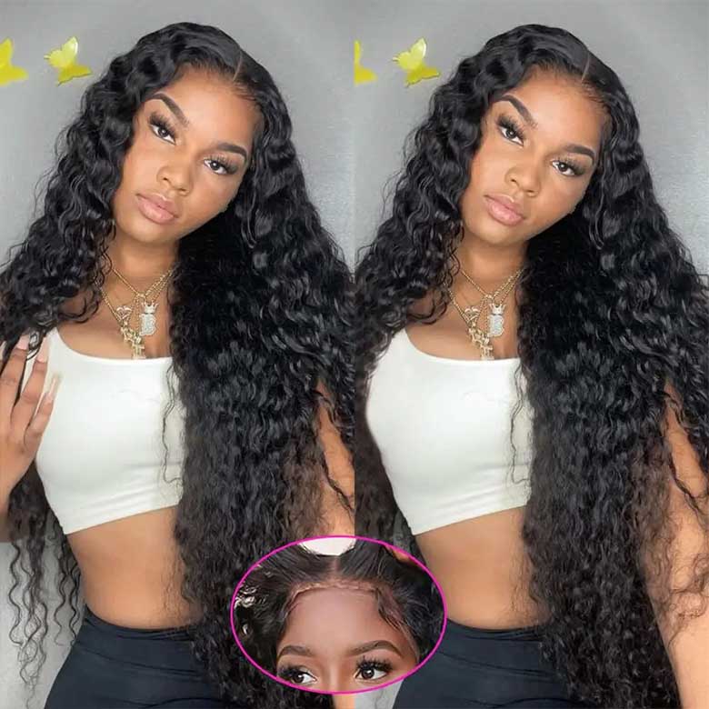 Extra 50% Off Code HALF50 | Klaiyi Water Wave Put On and Go Pre-Cut Lace Closure Wig