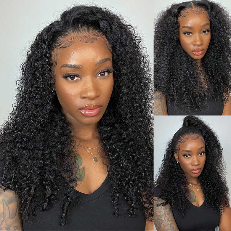 Klaiyi Jerry Curly 13x4 Pre-Everything Wig Real Ear To Ear Lace Frontal Wig Super Secure