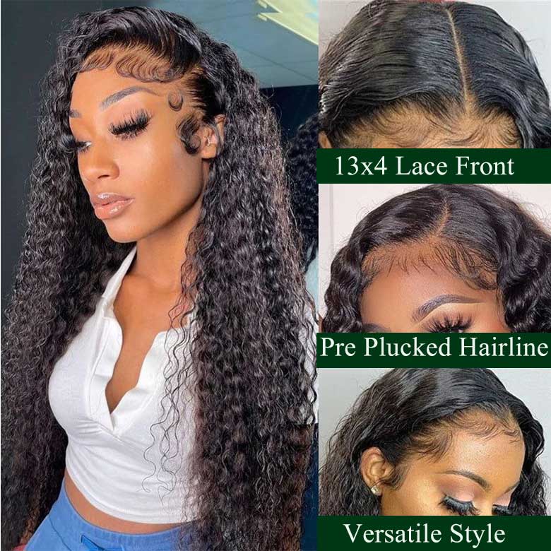 Klaiyi Jerry Curly 13x4 Pre-Everything Wig Real Ear To Ear Lace Frontal Wig Super Secure