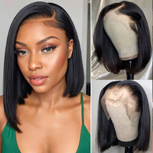 Put On and Go Glueless Bob Wig 13x4 Pre Everything/ 7×5 Bye Bye Knots Pre-Cut Lace Wig Beginner Friendly Flash Sale