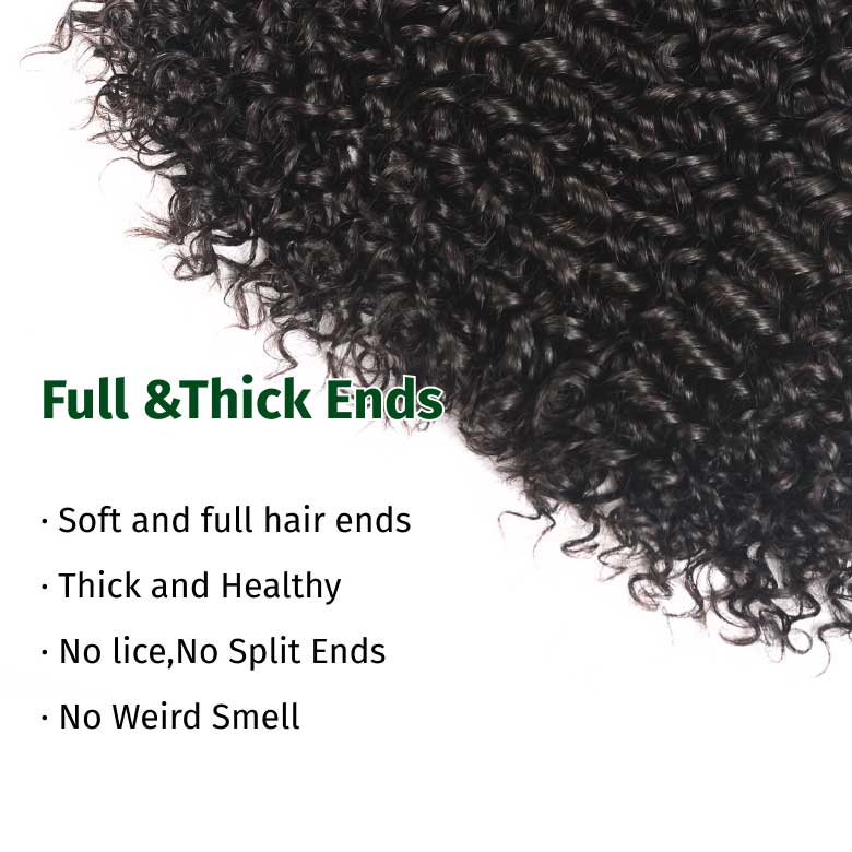 Klaiyi Hair 3 Bundles 100% Virgin Human Hair Curly Wave Hair Weft Deals Jerry Curly Flash Sale