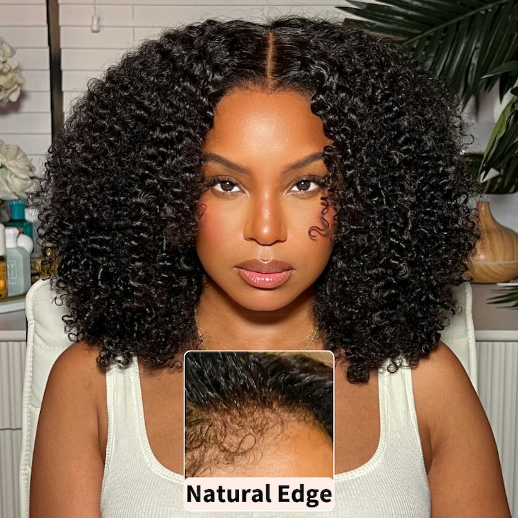 Extra 50% Off Code HALF50 | Klaiyi 4c Kinky Curly Lace Wig Virgin Human Hair For Women Flash Sale