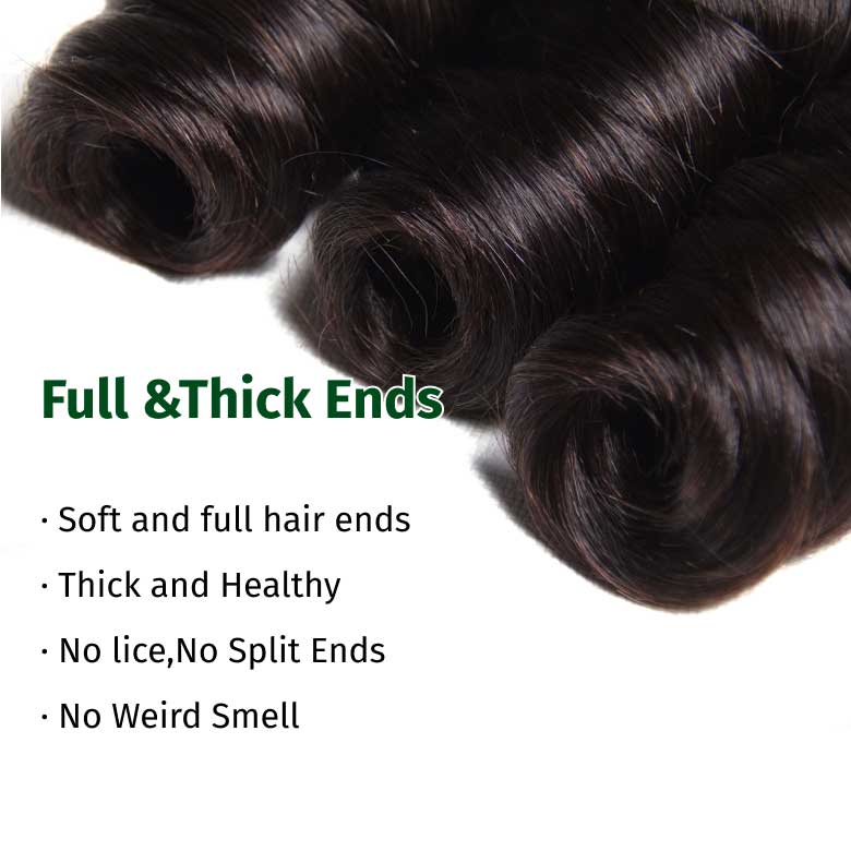 Klaiyi Loose Wave Virgin Hair Weave 2/3 Bundles Deals Unprocessed Human Hair Extensions Flash Sale