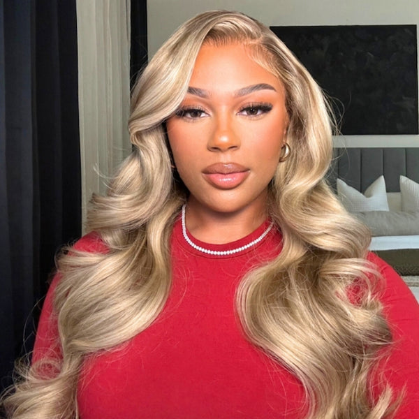 $100 OFF| Code: SAVE100 Klaiyi Ash Blonde 13x4 Pre-everything Put On and Go Glueless Lace Front Wig