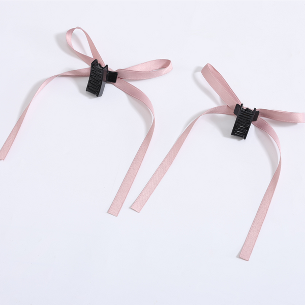Klaiyi Bowknot Silk Ribbon Gripping Clips Accessory Flash Sale