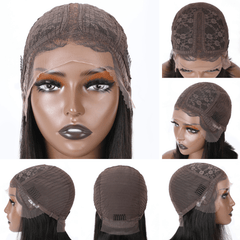 Extra 50% Off Code HALF50 | Klaiyi 6x4.75 Pre-Cut Lace Closure Wig Put On and Go Glueless Bob Wig