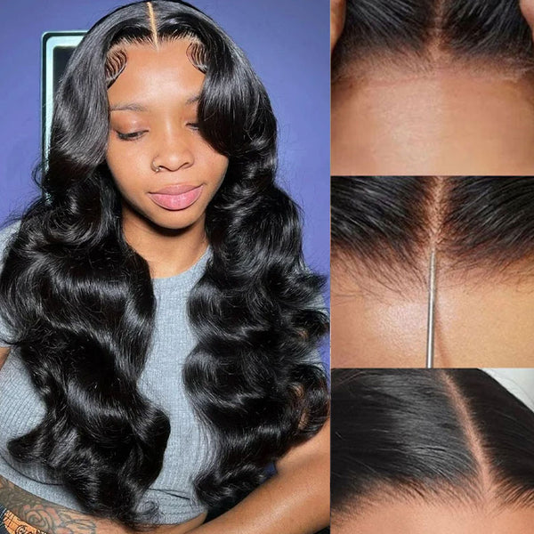 18"-26"| Klaiyi Body Wave Put on and Go Glueless Wig Pre-Everything Lace Front Wig Flash Sale