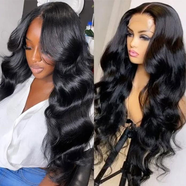 18"-26"| Klaiyi Body Wave Put on and Go Glueless Wig Pre-Everything Lace Front Wig Flash Sale