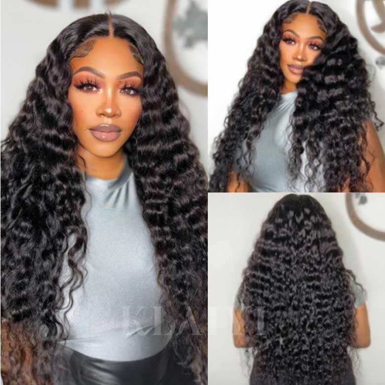 Extra 50% Off Code HALF50 | Klaiyi Water Wave Put On and Go Pre-Cut Lace Closure Wig