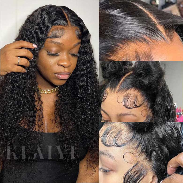 Extra 50% Off Code HALF50 | Klaiyi Water Wave Put On and Go Pre-Cut Lace Closure Wig