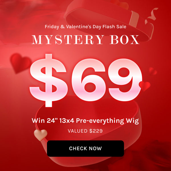 Klaiyi Mystery Box Only $69  Win 24" 13x4 Pre-everything Wig Valued $229 Flash Sale