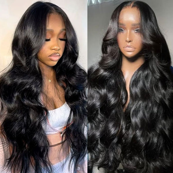 Klaiyi Real 5x5 HD Invisible Lace Closure Wigs 180% Glueless Wigs Melted All Skin Human Hair Wig