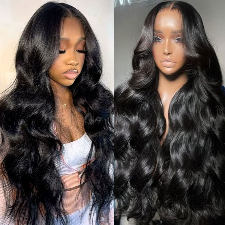 Klaiyi Real 5x5 HD Invisible Lace Closure Wigs 180% Glueless Wigs Melted All Skin 360 Lace Frontal Wig Human Hair