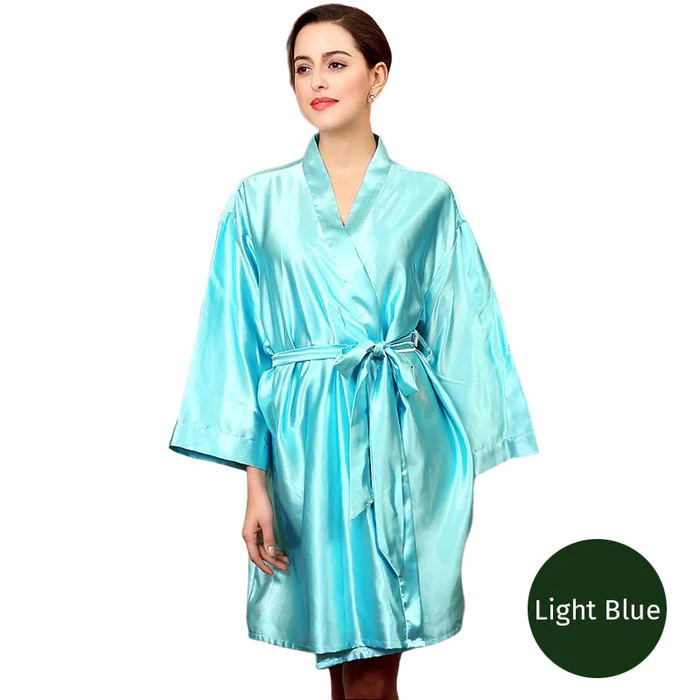 1300 Points | Klaiyi Exclusive Luxurious Silk Robe Sexy Nightwear