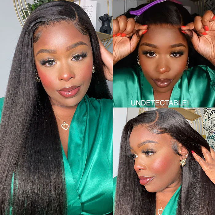 $100 OFF | Code: SAVE100 Klaiyi Kinky Straight Lace Front Wig