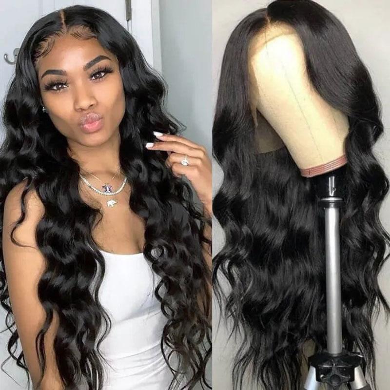 Klaiyi Body Wave Lace Wigs Pre-plucked Natural Hairline With Baby Hair ...