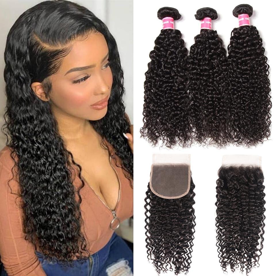 ReadytoGo Brazilian Curly Glueless 4x4 Closure Lace Wig Side Part –  Luvmehair South Africa